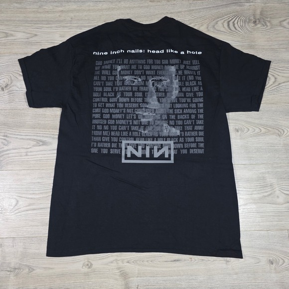 Nine Inch Nails Other - Nine Inch Nails - Head Like. A Hole Tee - Men's/Unisex Large